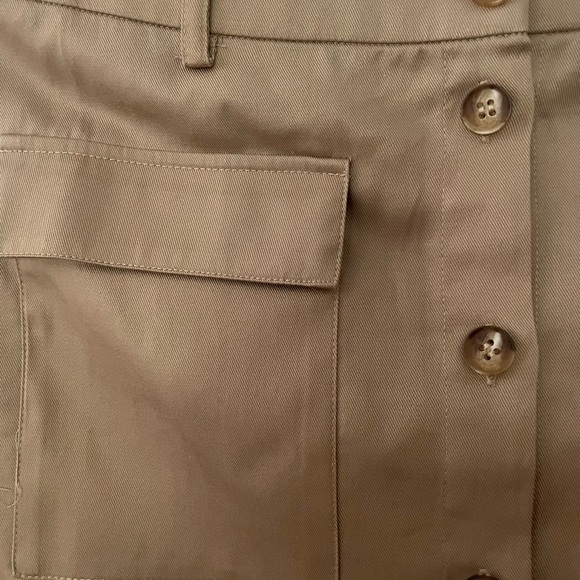 Tan Button-Front Skirt - Picture 3 of 6